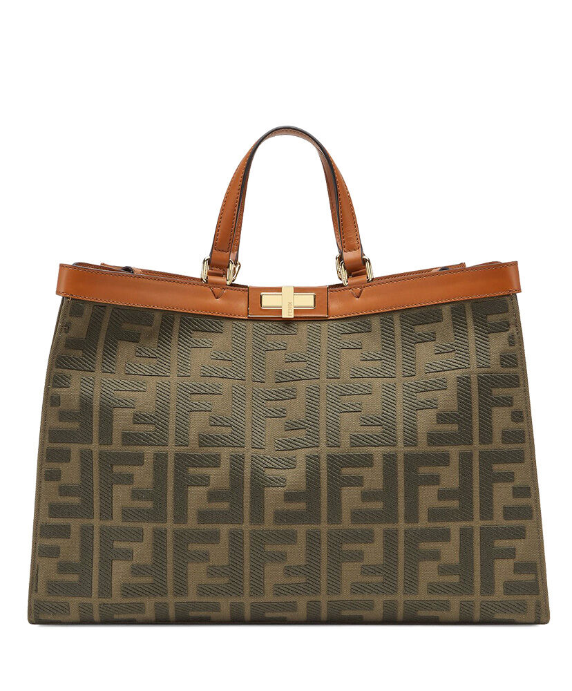 Fendi Peekaboo X Tote Bag 8BH374 Coffee